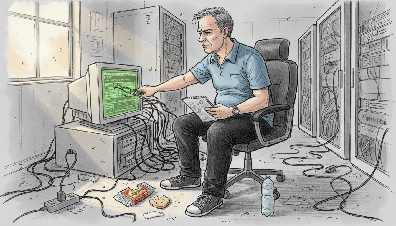 Volunteer checks nonprofit network scan report