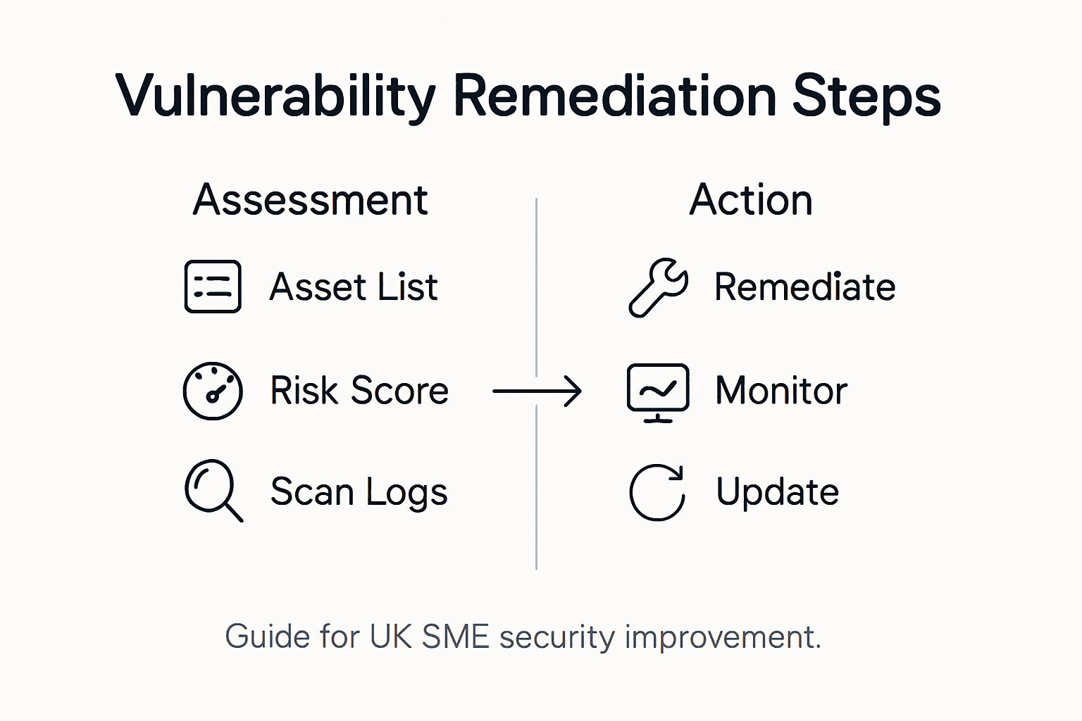Infographic of vulnerability remediation steps