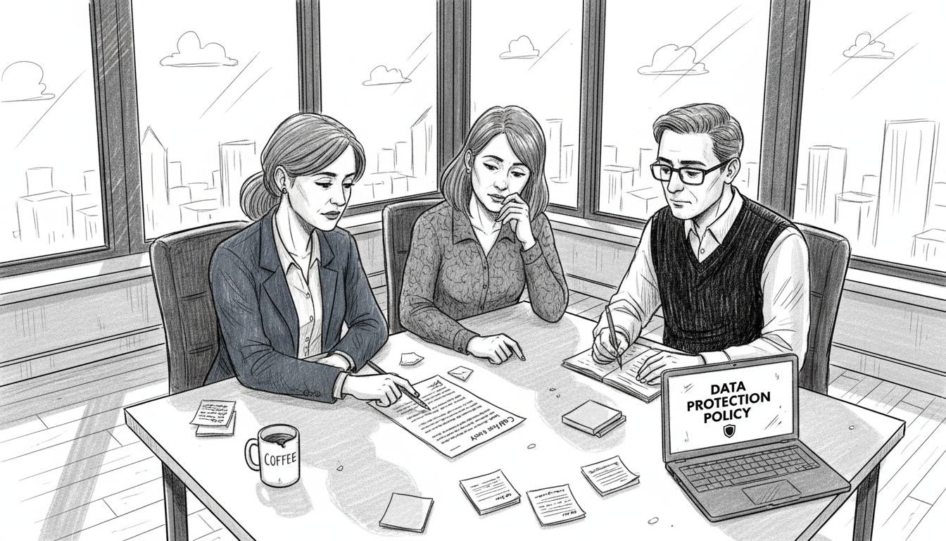 Nonprofit team meeting on cybersecurity