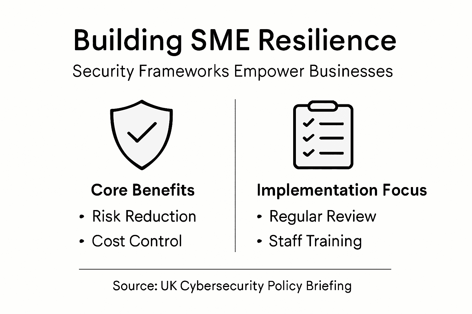 Infographic SME security frameworks benefits