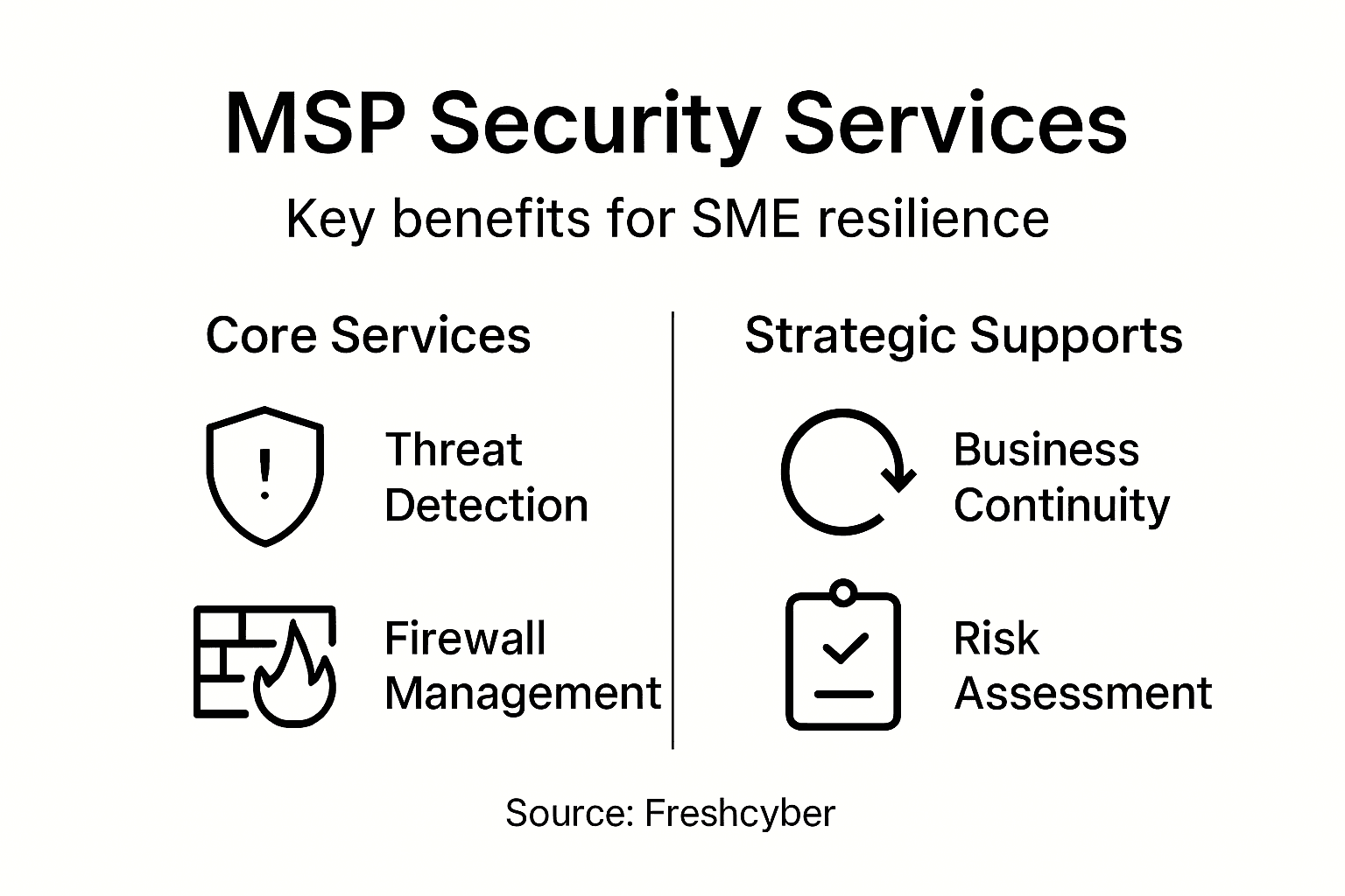 Infographic on MSP security services for SMEs