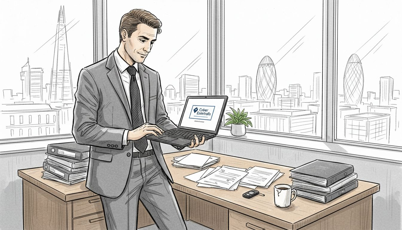 IT manager in UK legal office with Cyber Essentials badge