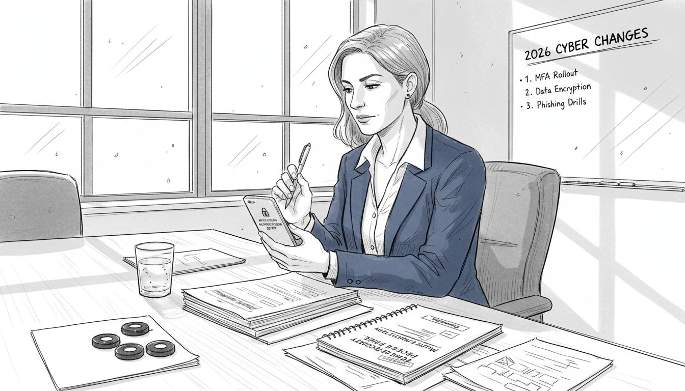 Compliance officer configuring security methods in law office