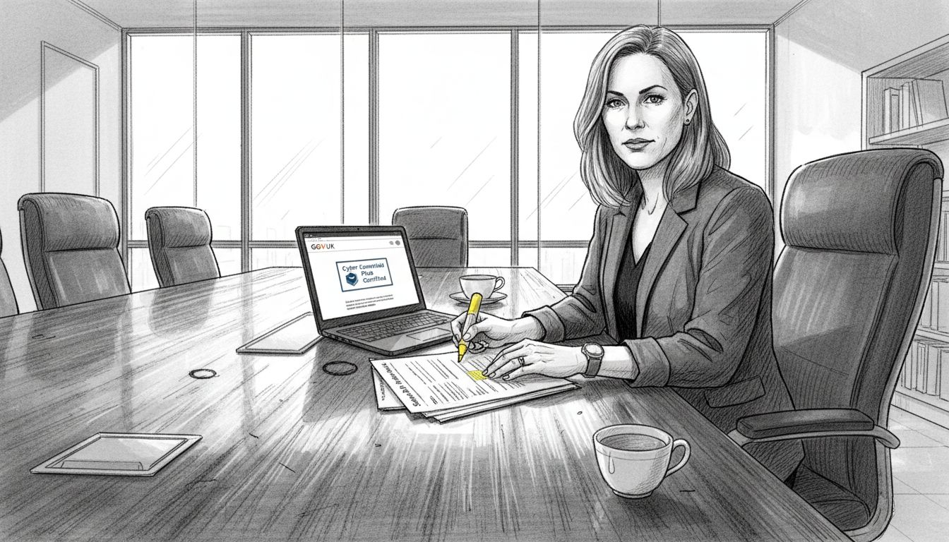 Procurement expert checking supplier certifications