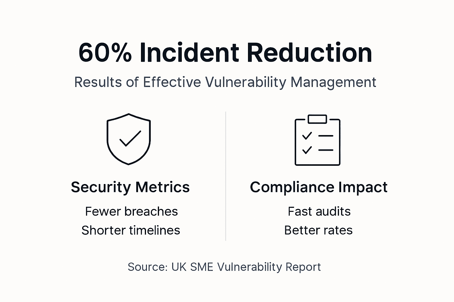 Infographic highlighting incident reduction for SMEs