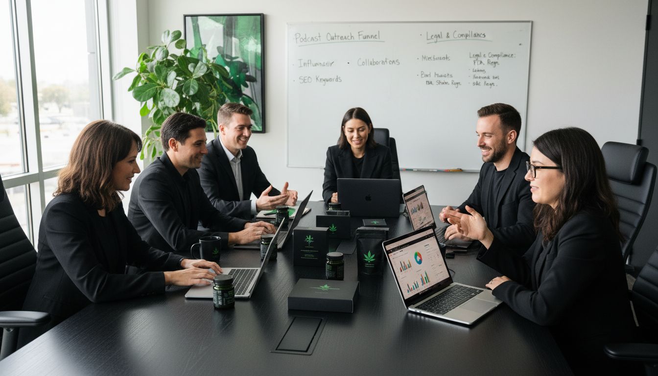 cannabis marketing meeting