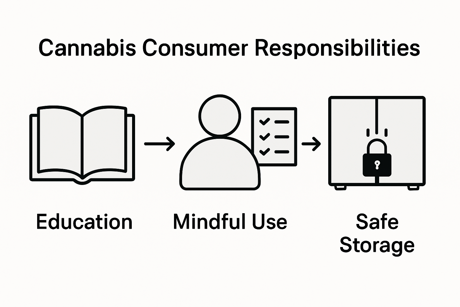 Infographic on cannabis consumer responsibilities