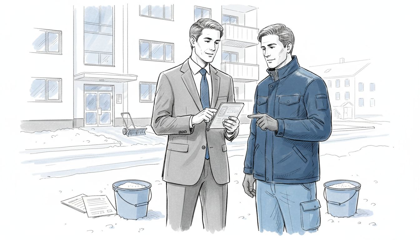 Hausverwaltung Winterdienst Kontrolle