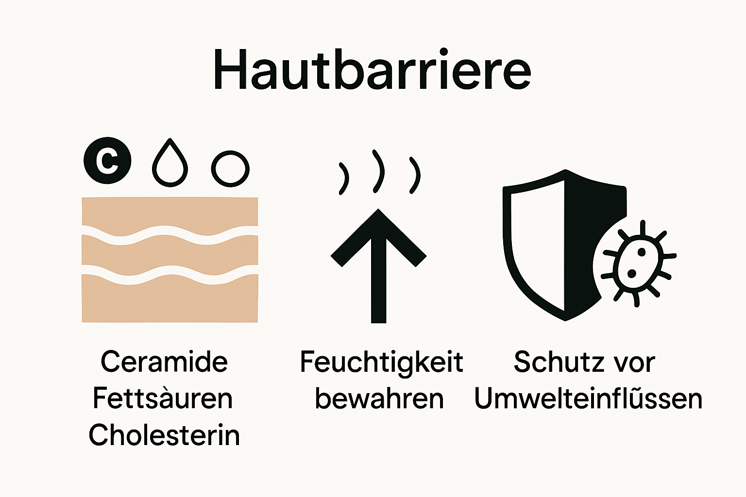 Infografik Hautbarriere Aufbau und Funktion