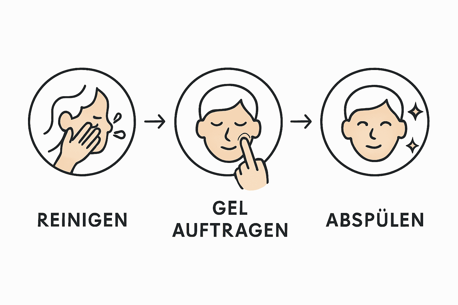 Schritt-für-Schritt-Anleitung: So reinigst du deine Poren richtig (Infografik)