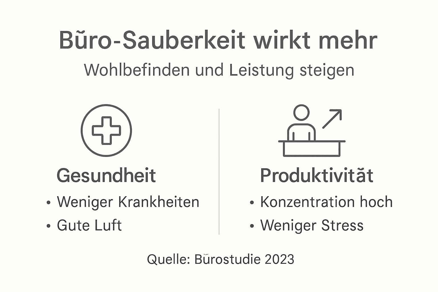 Infografik: Ein sauberes Büro – der Schlüssel zu mehr Wohlbefinden am Arbeitsplatz