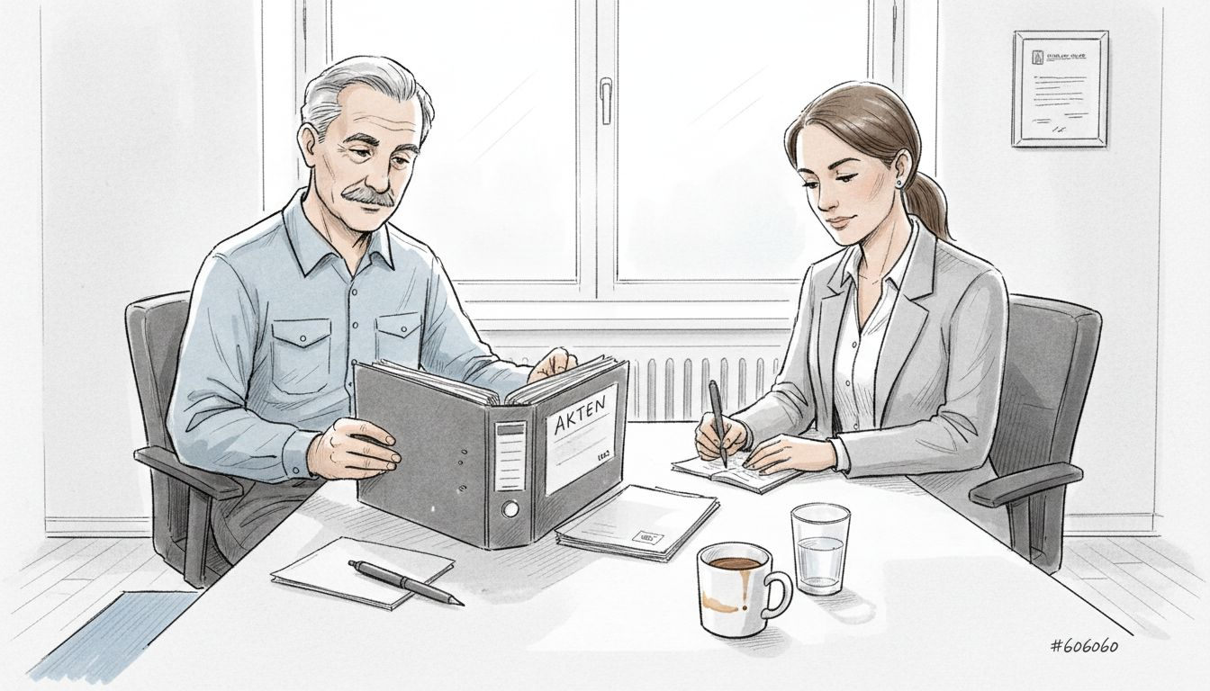 Der Hausmeister klärt Haftungsfragen gemeinsam mit der Hausverwaltung.