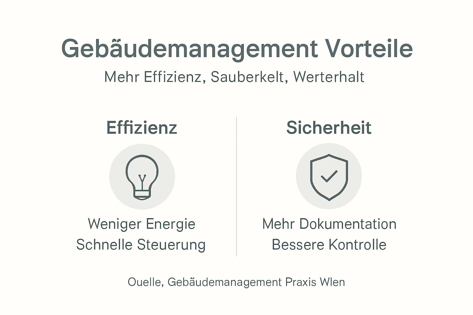 Vorteile des Gebäudemanagements auf einen Blick: Eine übersichtliche Infografik