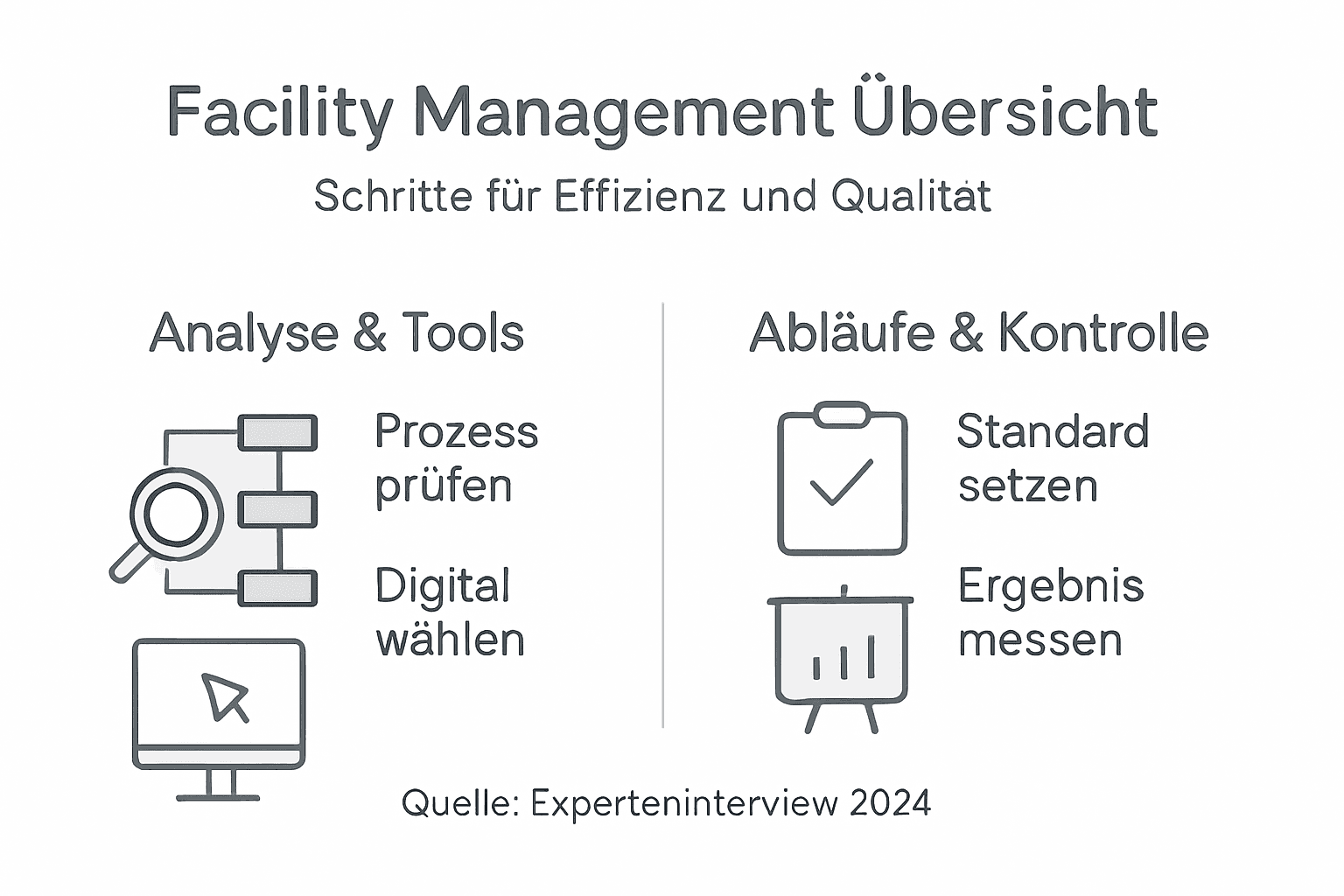 Überblick: Methoden im Facility Management – Infografik