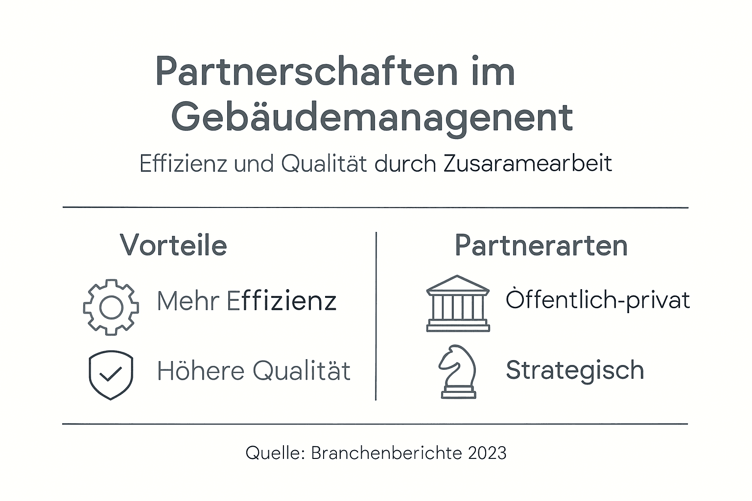 Übersicht: Erfolgreiche Partnerschaften im Gebäudemanagement – Zahlen, Fakten und Trends auf einen Blick