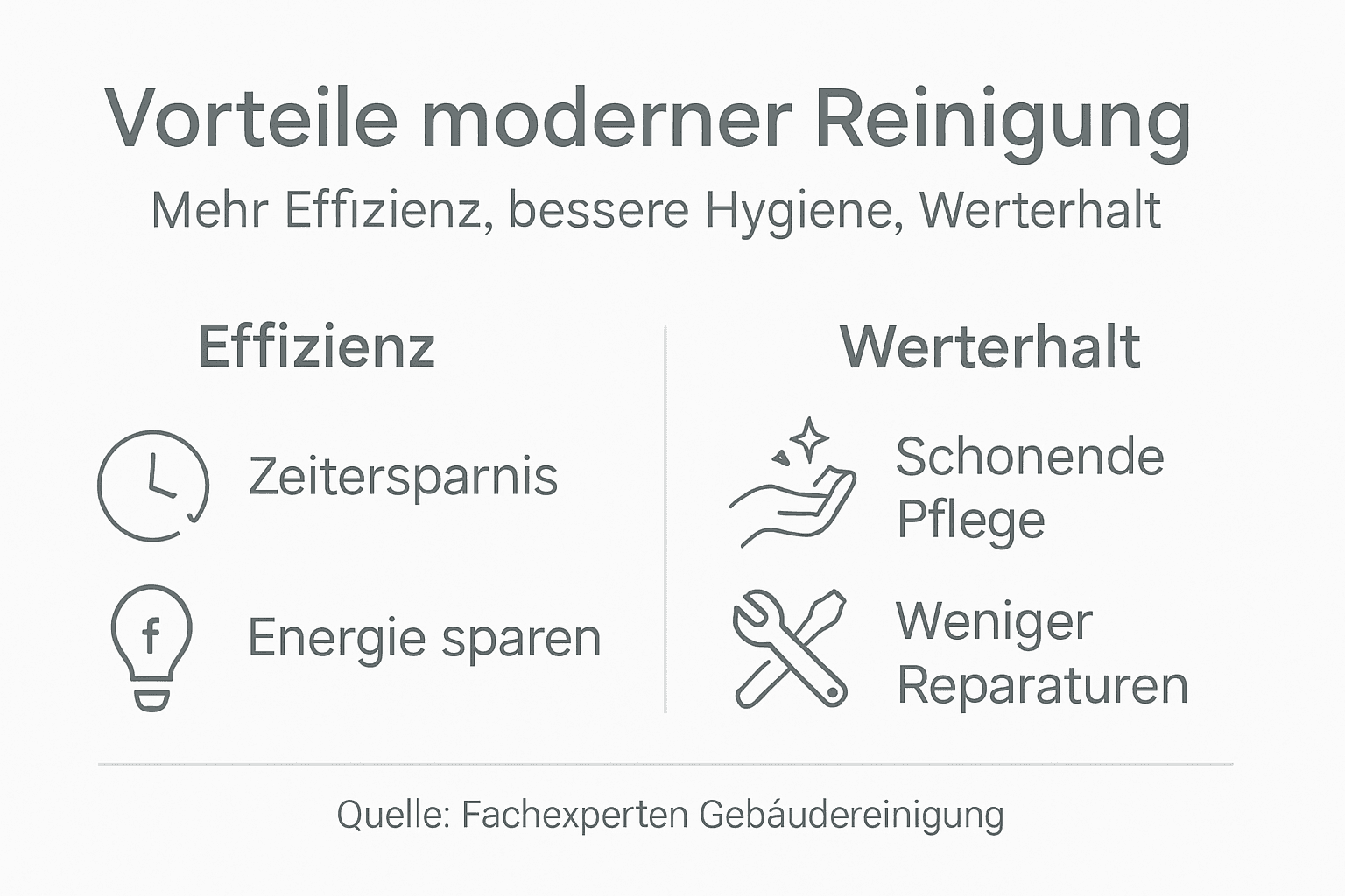 Grafik: Wie moderne Reinigungstechnologien Effizienz steigern und den Werterhalt sichern