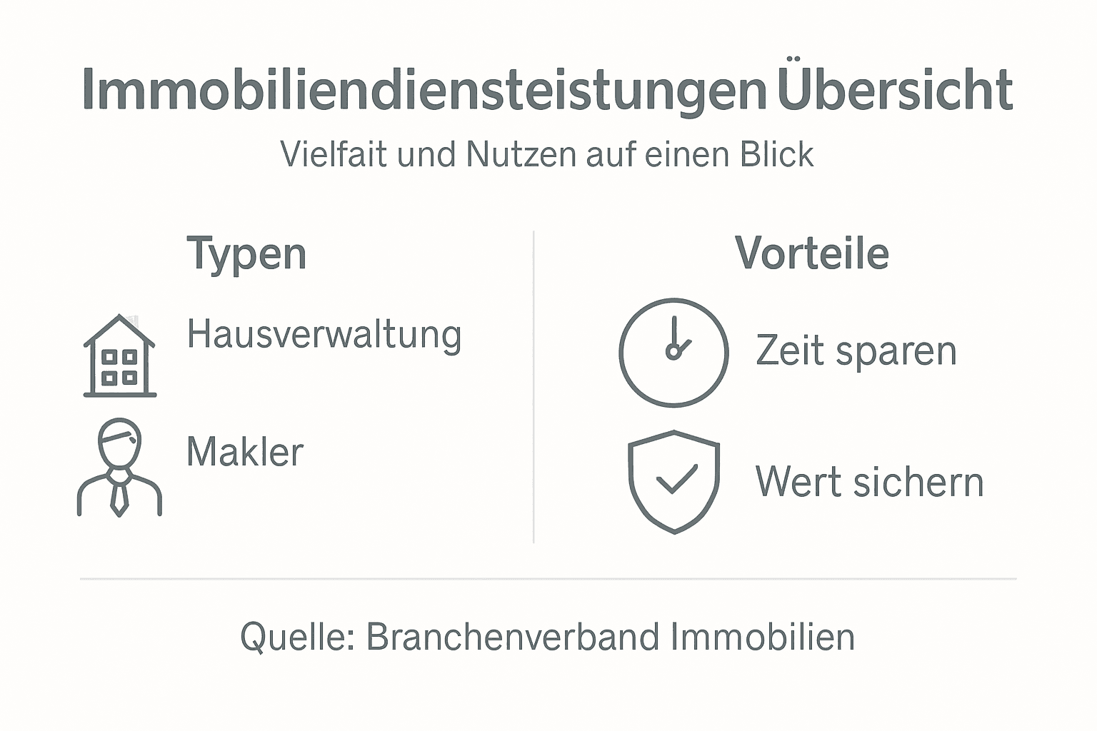 Übersicht: Verschiedene Arten von Immobiliendienstleistungen und ihre Vorteile im Überblick