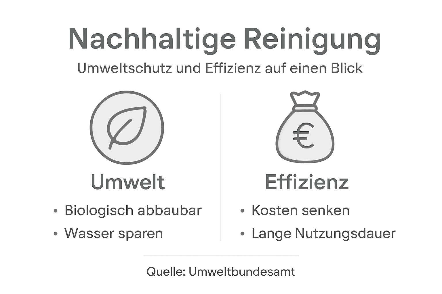 Übersicht: Nachhaltige Reinigung und ihre Vorteile