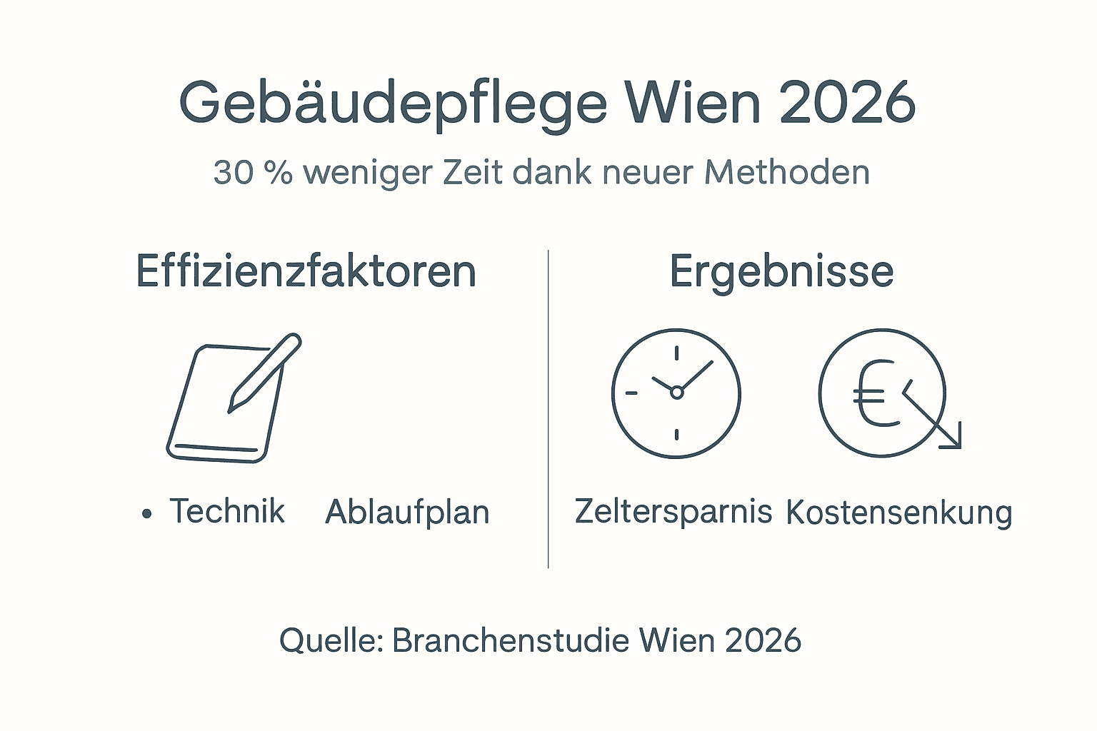 Infografik: So steigern Sie die Effizienz Ihrer Gebäudereinigung in Wien