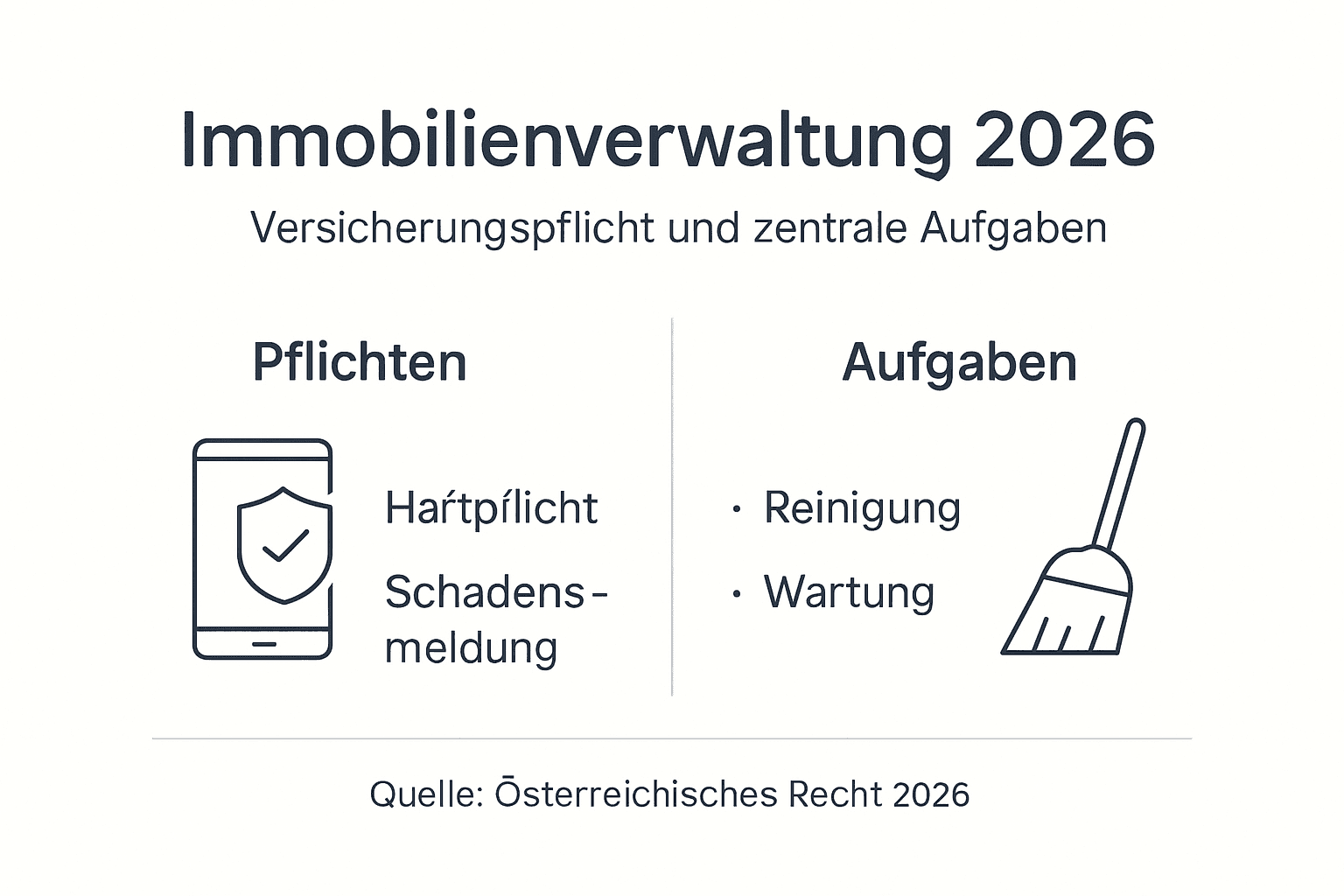 Übersicht: Aufgaben und Verantwortlichkeiten einer Hausverwaltung