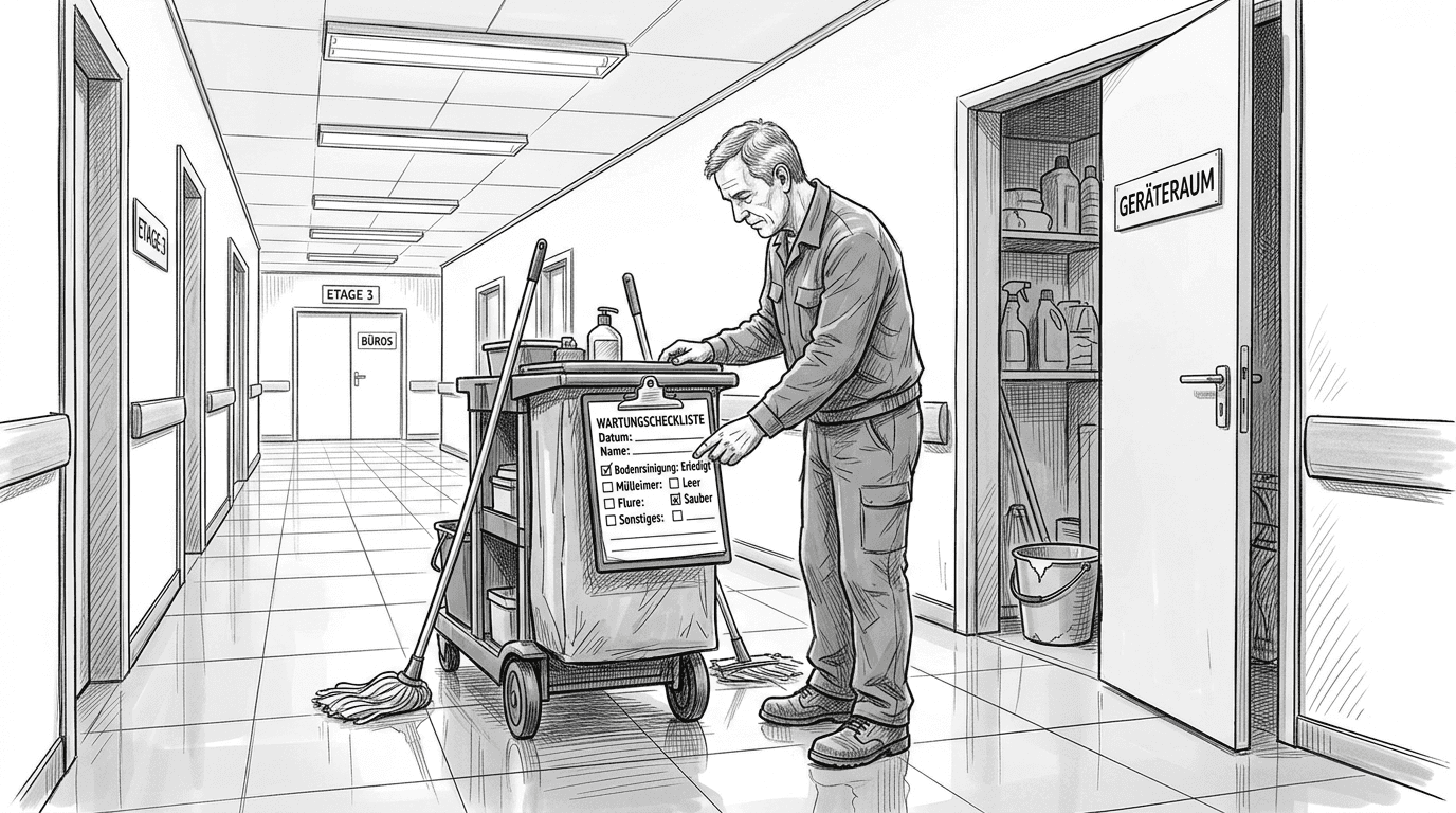 Hausmeister und Gebäudetechnik im Einsatz
