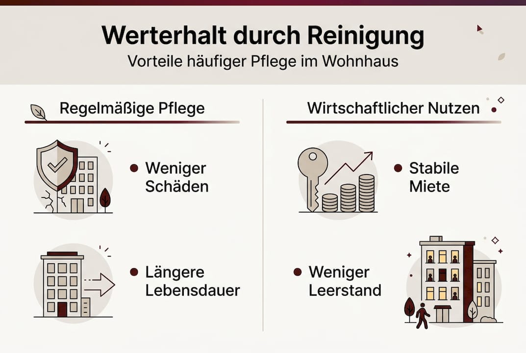 Infografik: So bleibt der Wert durch regelmäßige Pflege erhalten