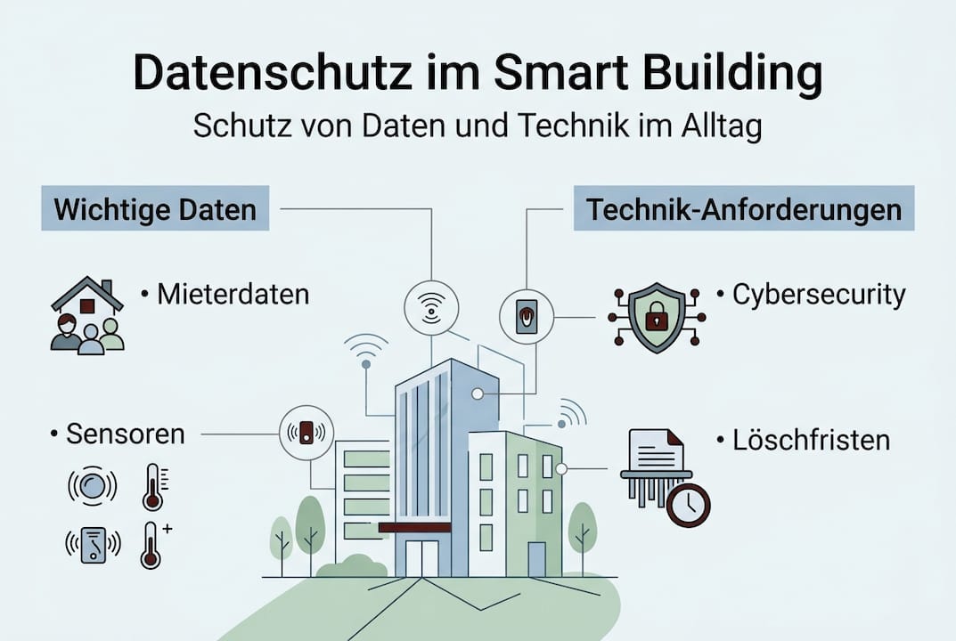 Datenschutz im smarten Gebäude – eine Übersicht als Infografik