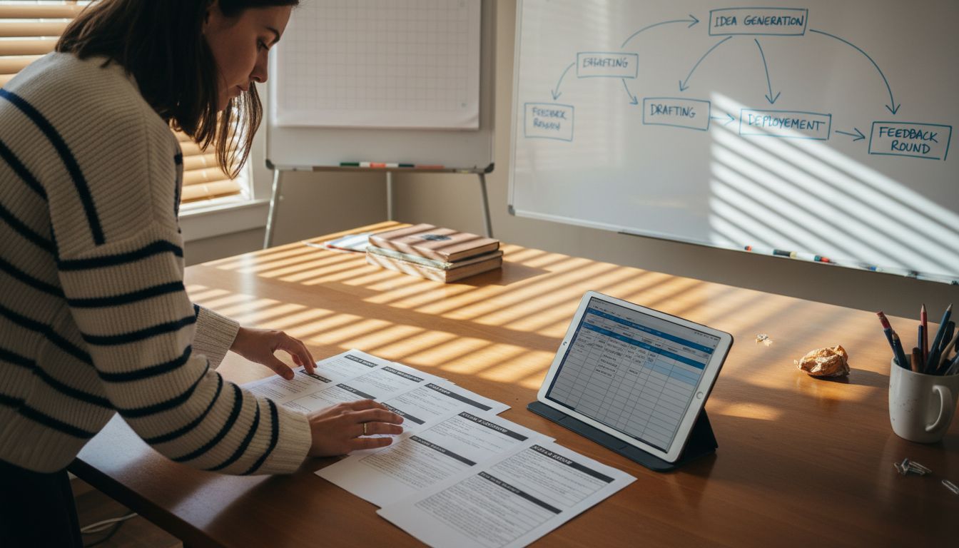 Planning an email sequence with timeline