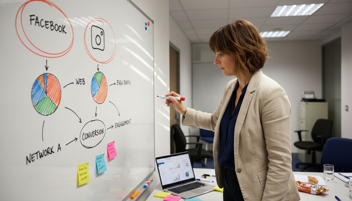 Person mapping multi-network campaign strategy