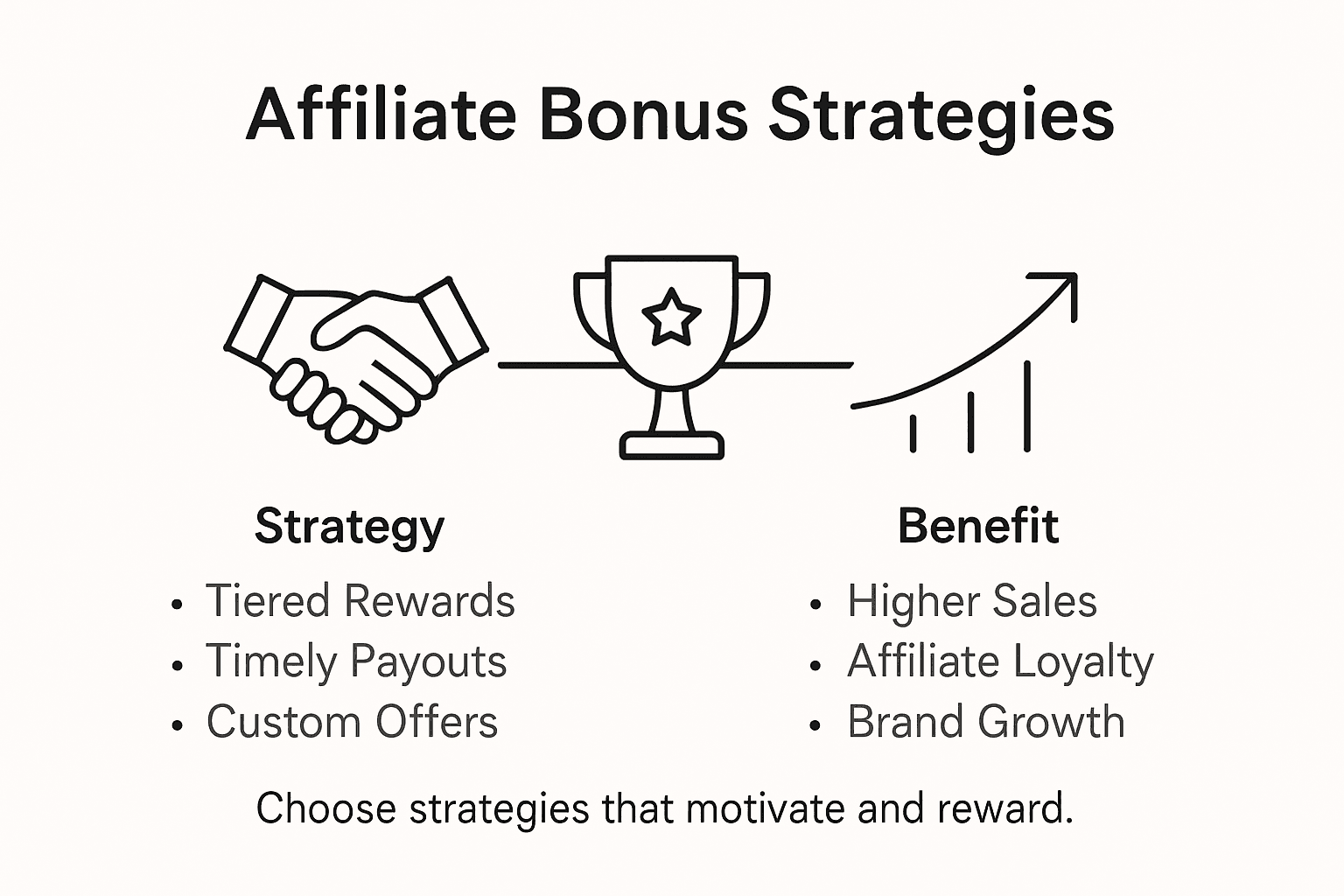 Infographic showing bonus strategies and benefits