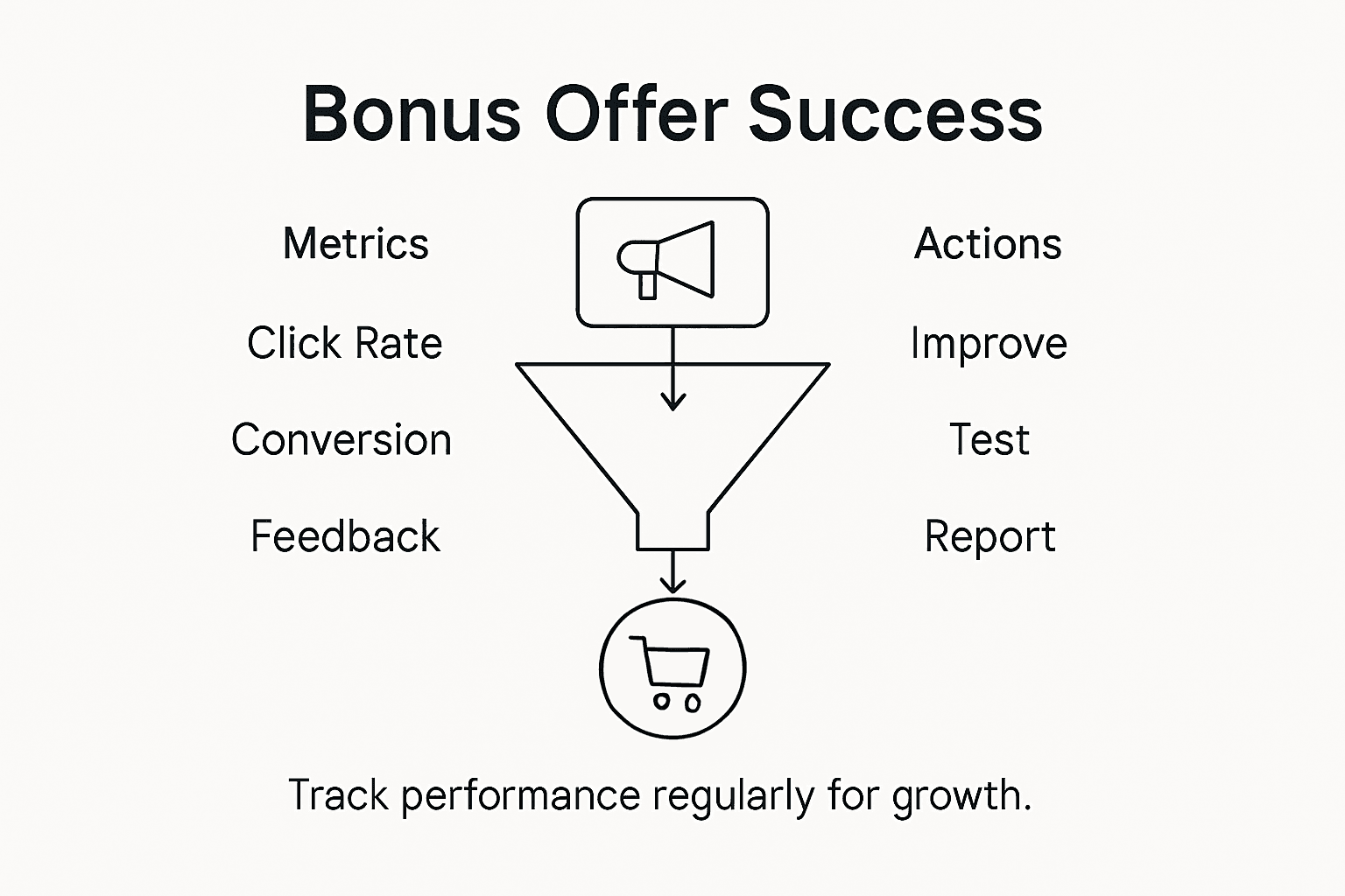 Infographic bonus offer effectiveness metrics actions