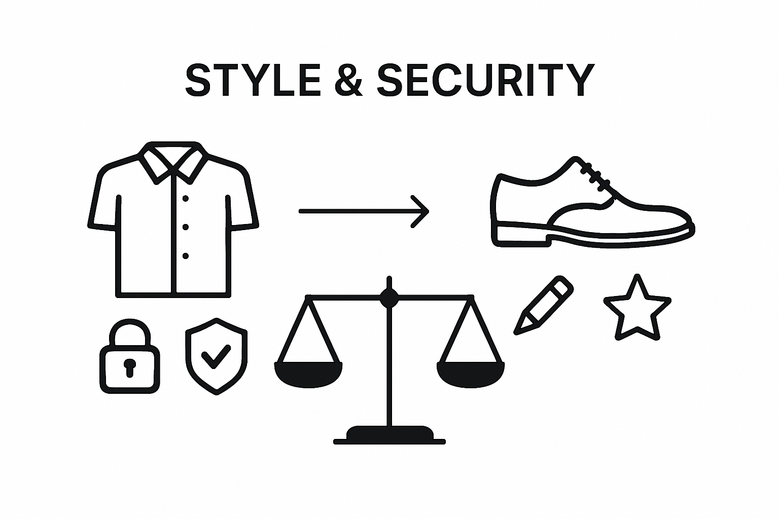 Balancing style and security in wearable tech infographic