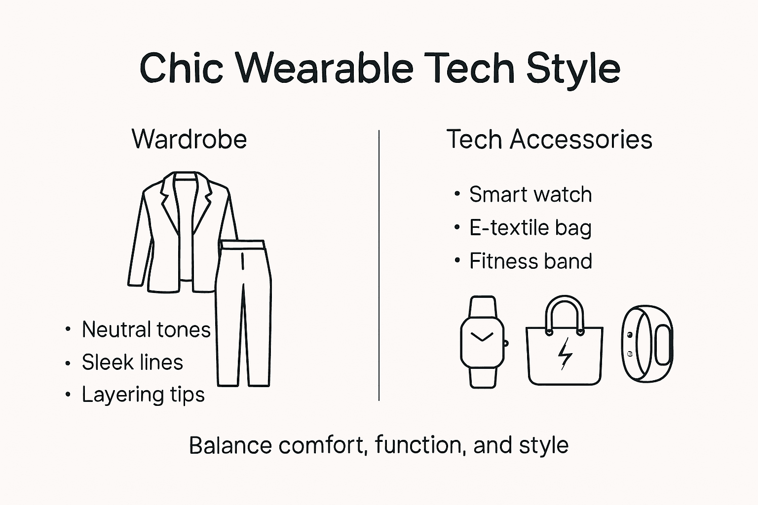 Infographic: wearable tech style essentials