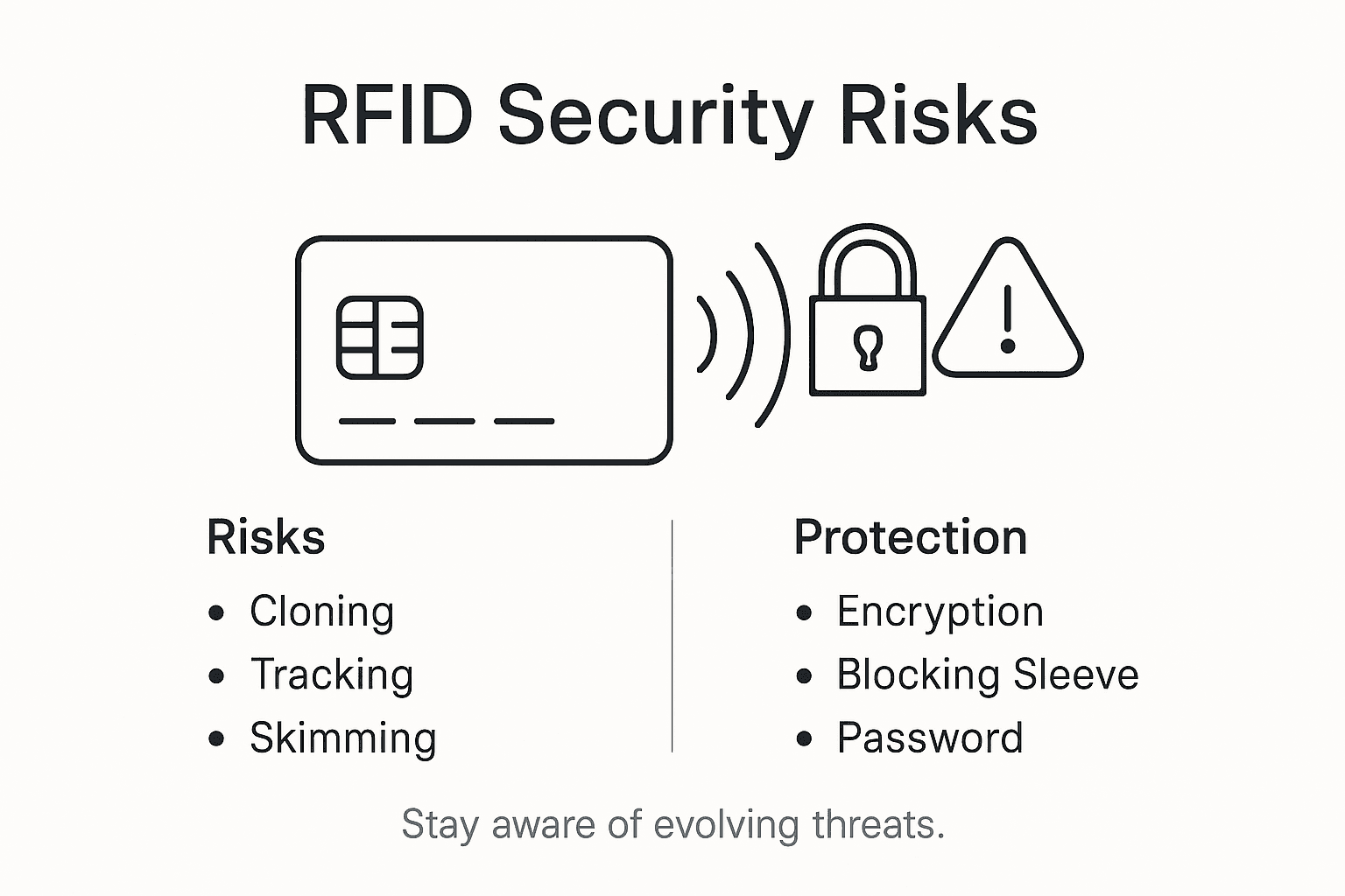Infographic shows RFID risks and protection methods