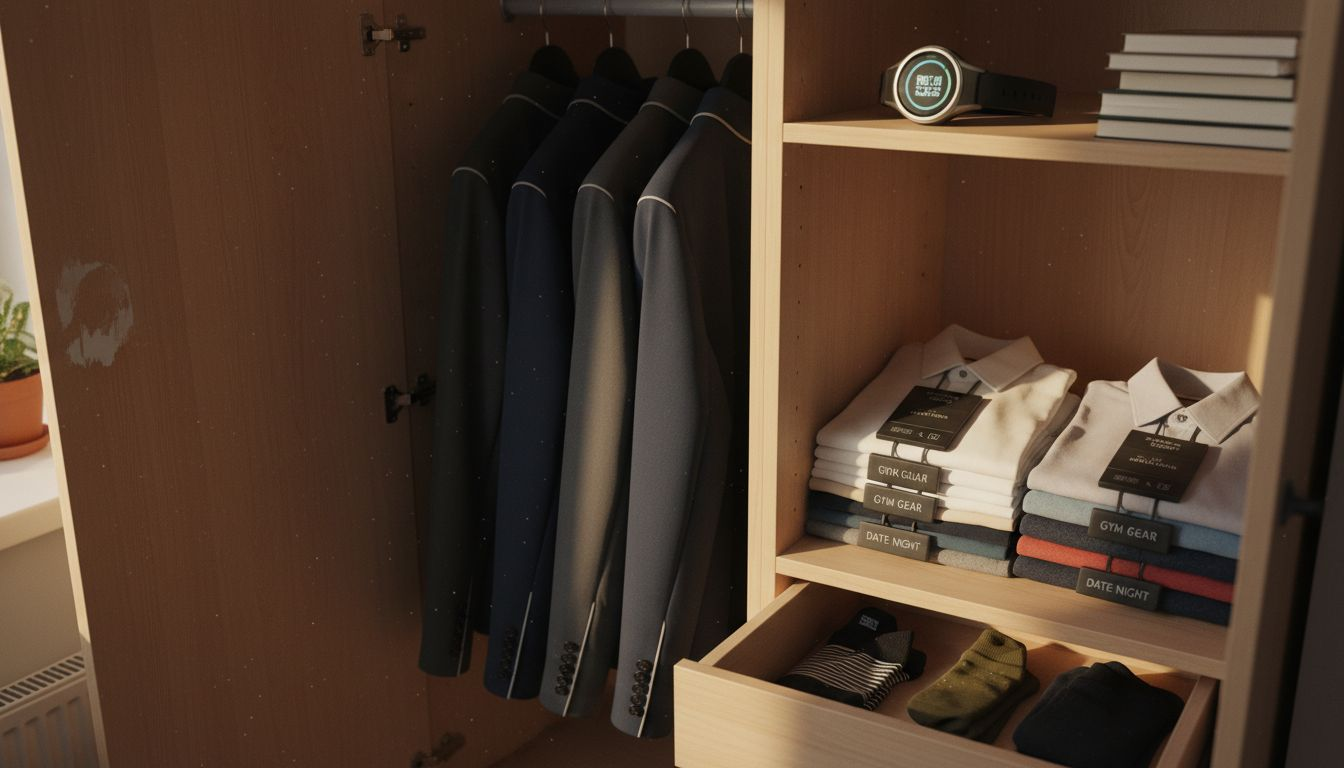 Wardrobe showing smart textiles and gadgets