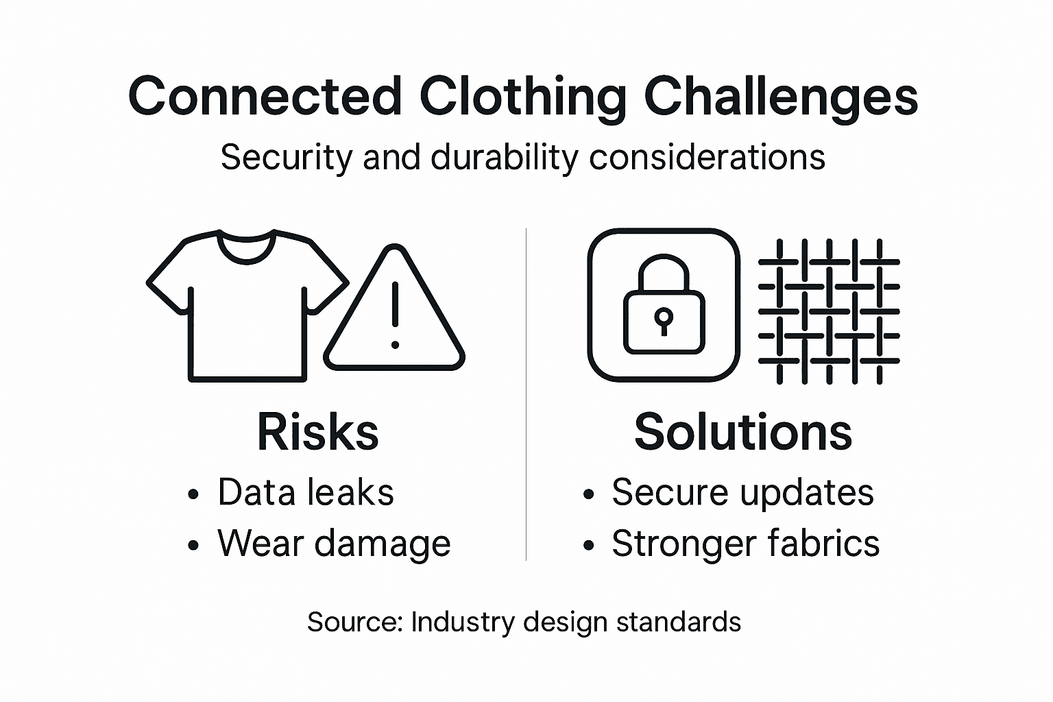Infographic: clothing risks and solutions