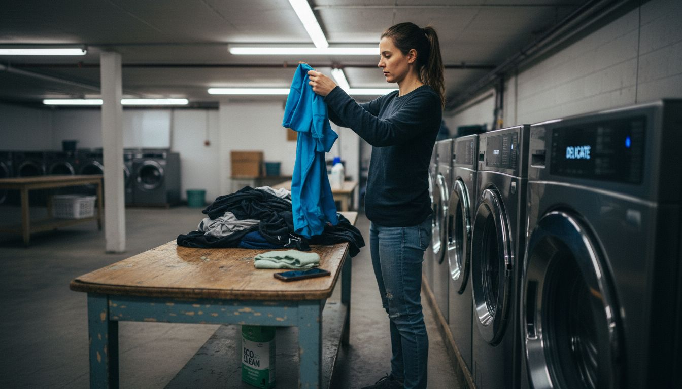 Selecting gentle wash for tech shirt