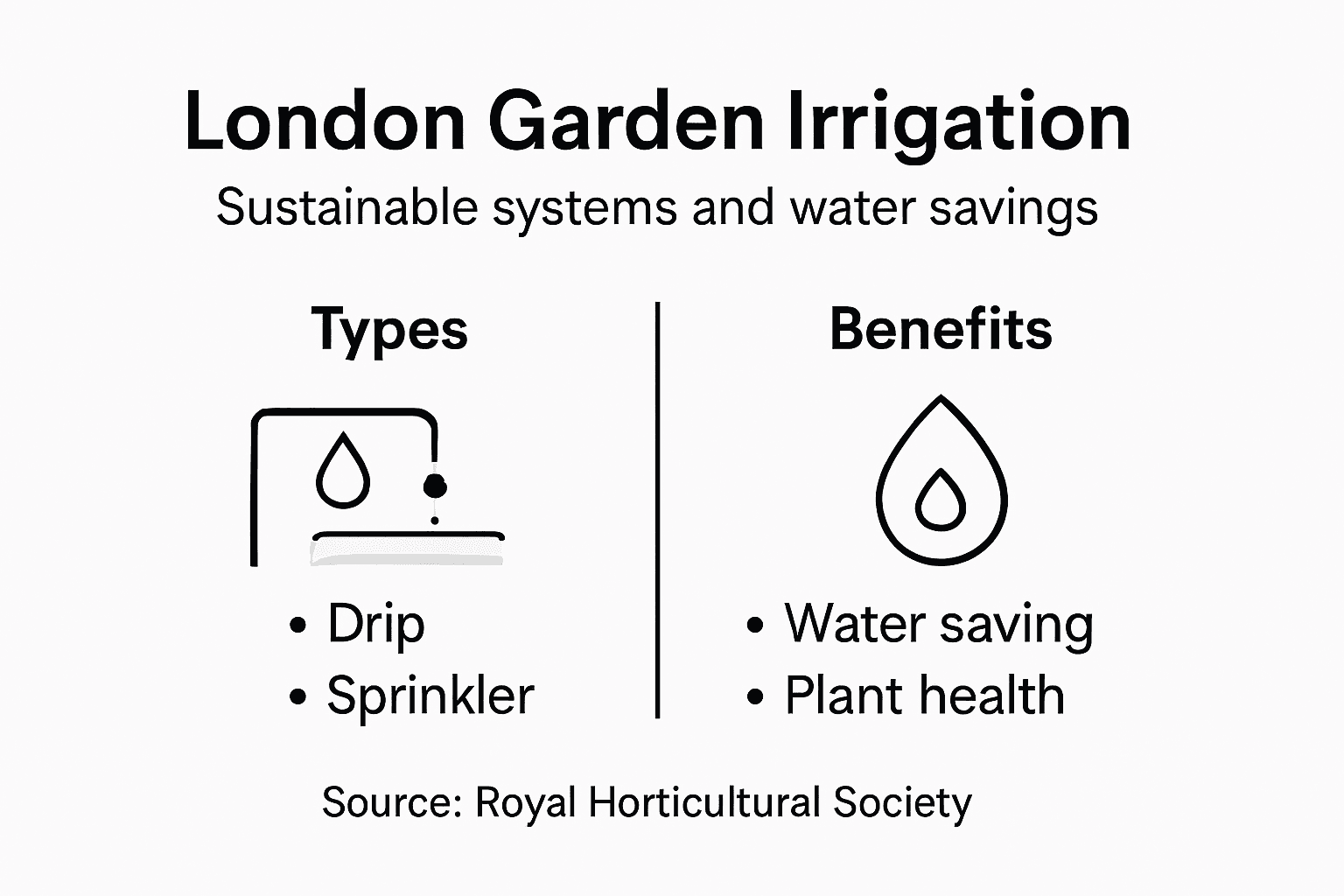 Infographic on irrigation types and water savings
