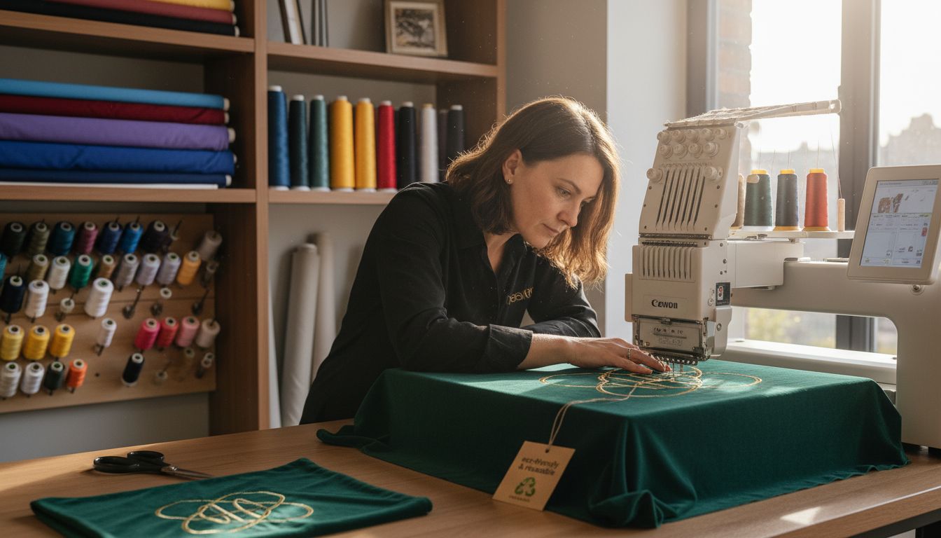 embroidered gift wrap