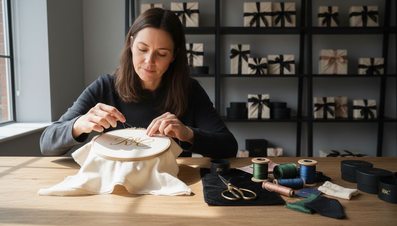 embroidery gift wrap