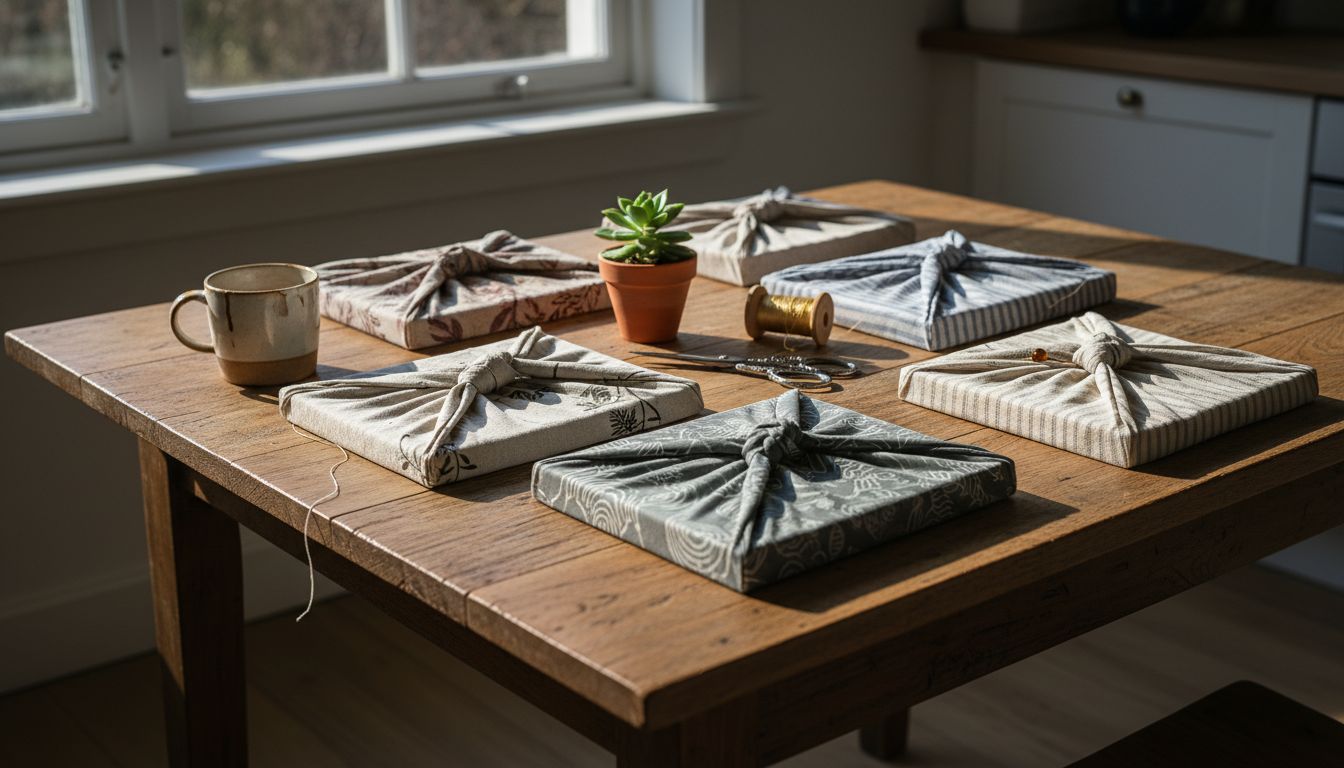 Different eco luxury fabric wraps displayed