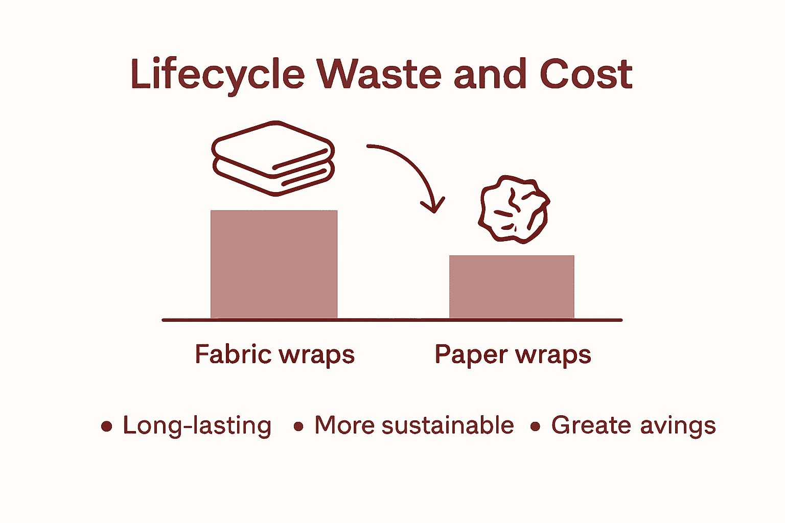 Comparison: fabric vs paper gift wraps