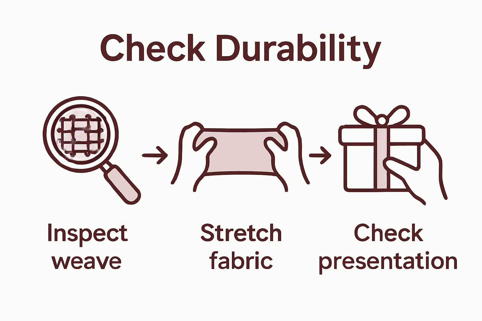 Infographic: fabric durability inspection steps