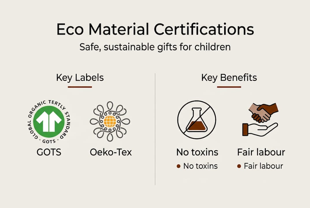 Infographic showing eco certifications and benefits