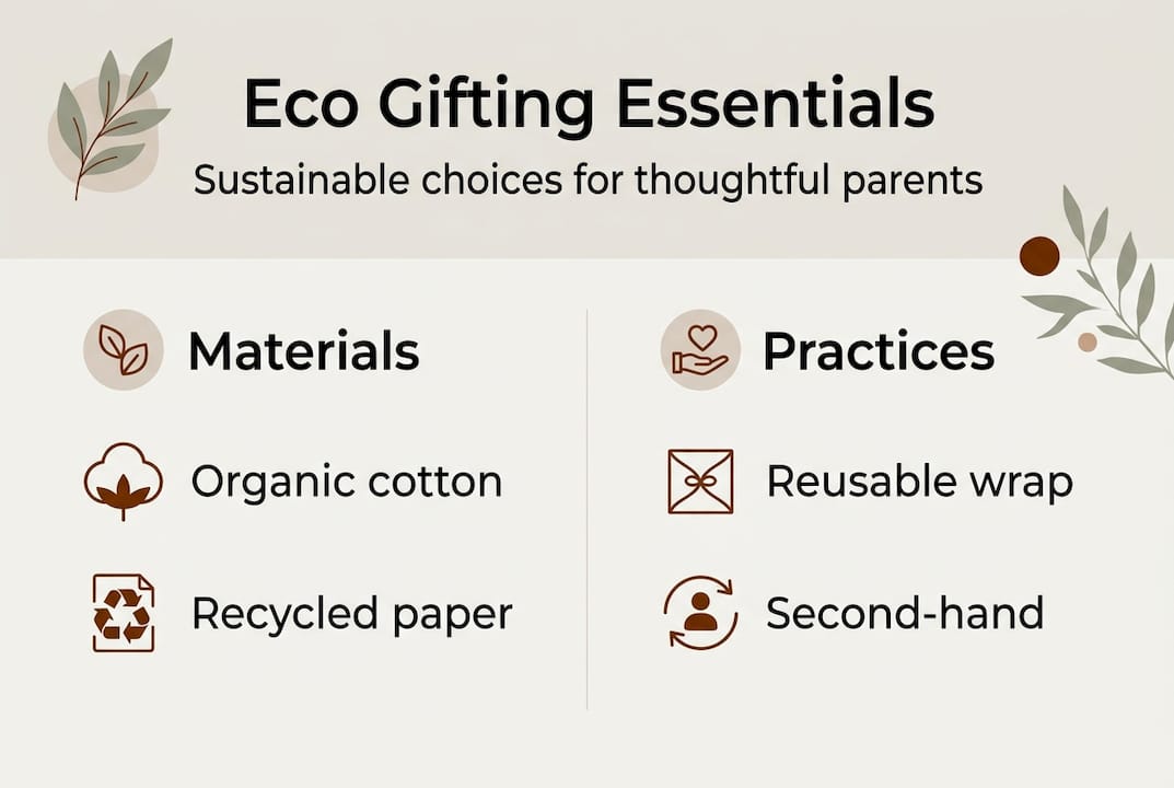Infographic: eco-conscious gifting essentials and tips