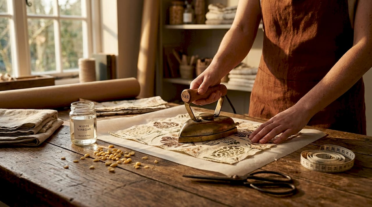 Ironing beeswax wrap to refresh coating