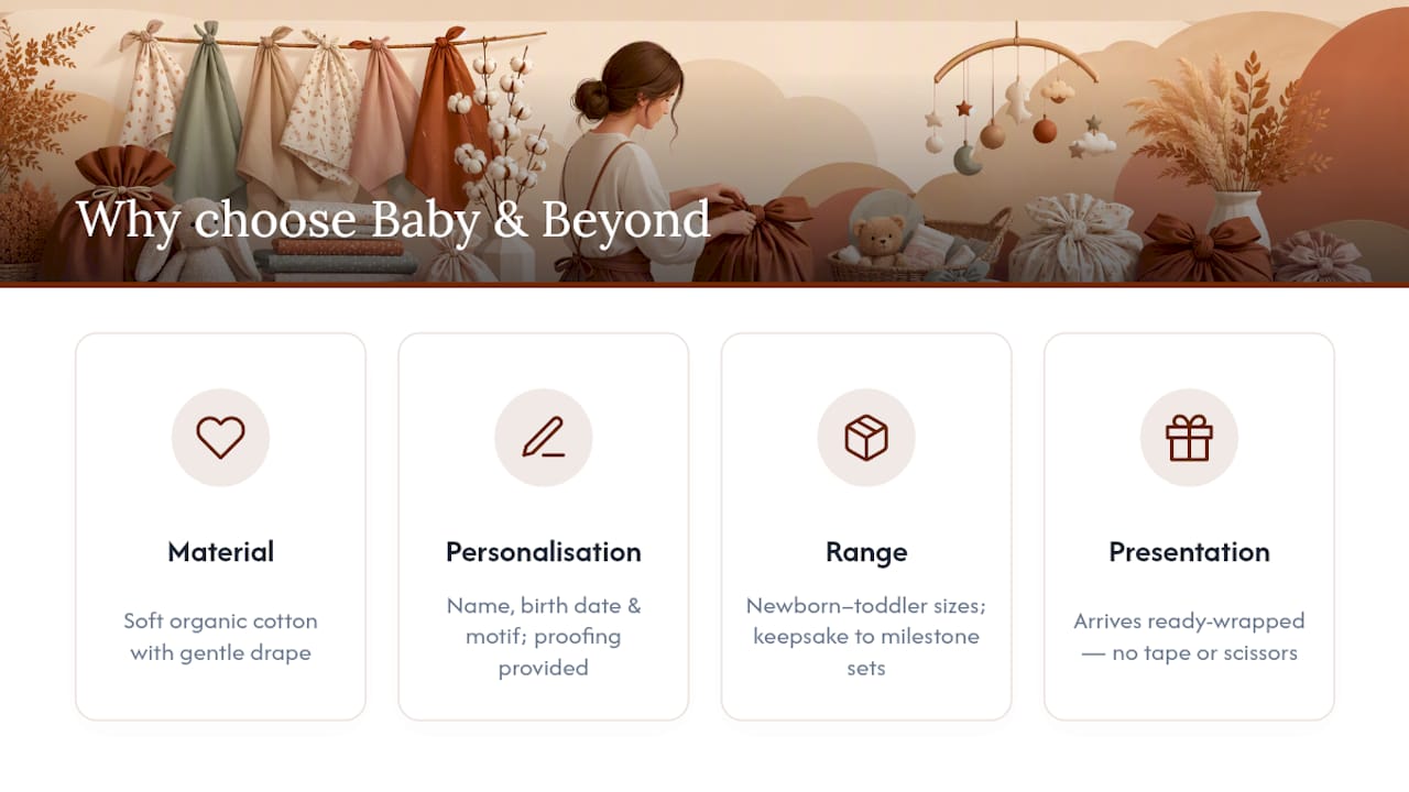 Why the Nicholasandrose Baby & Beyond range is the right choice — overview diagram