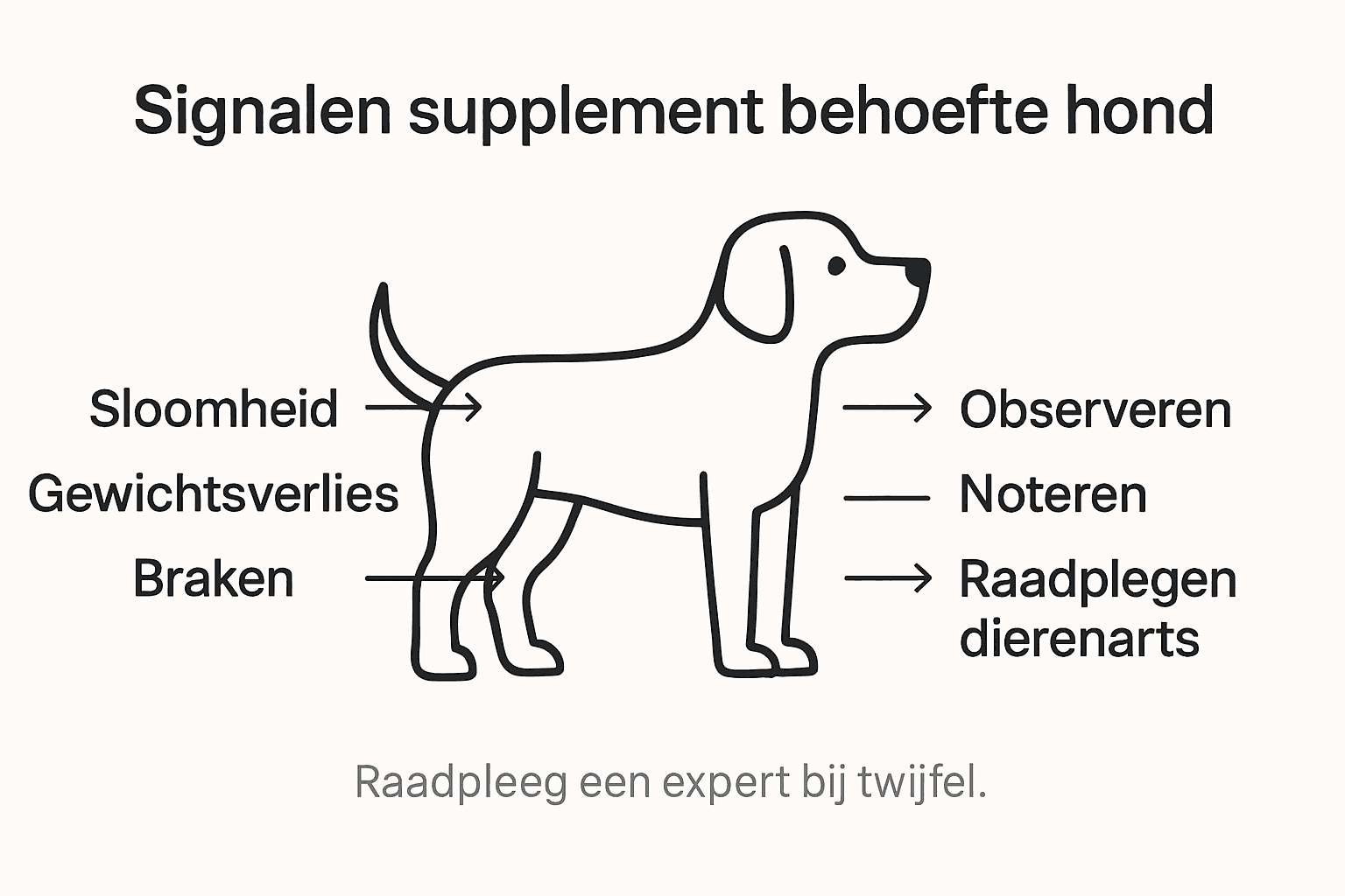 Infographic: hoe herken je signalen bij je hond en wat kun je doen?