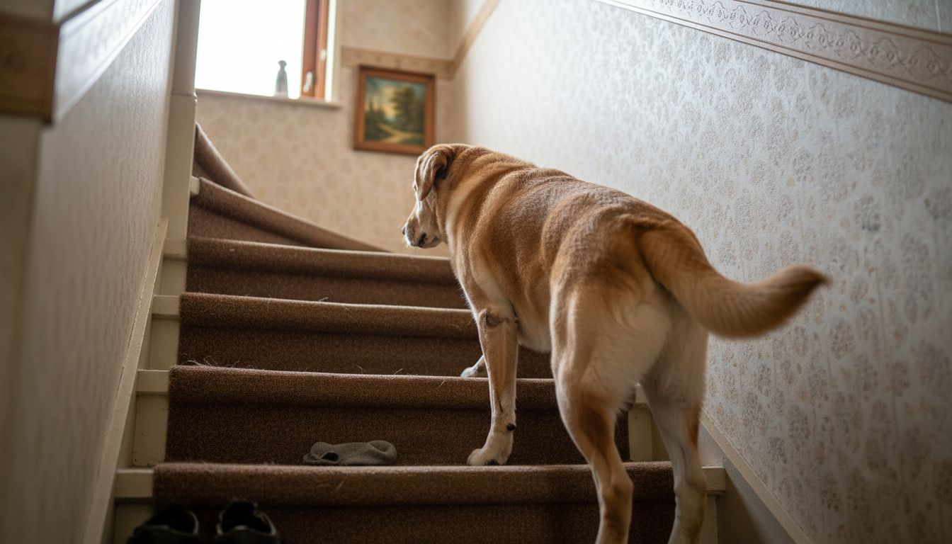 Onze oudere labrador heeft moeite met traplopen door stramme gewrichten.