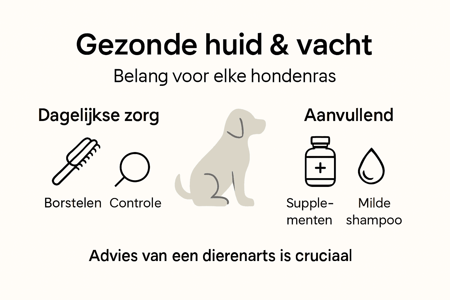 Belangrijkste tips voor de verzorging van de huid en vacht van je hond (infographic)